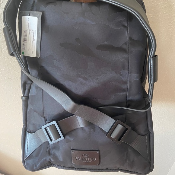Valentino Garavani Leather and Nylon Camo Backpack - Picture 3 of 8